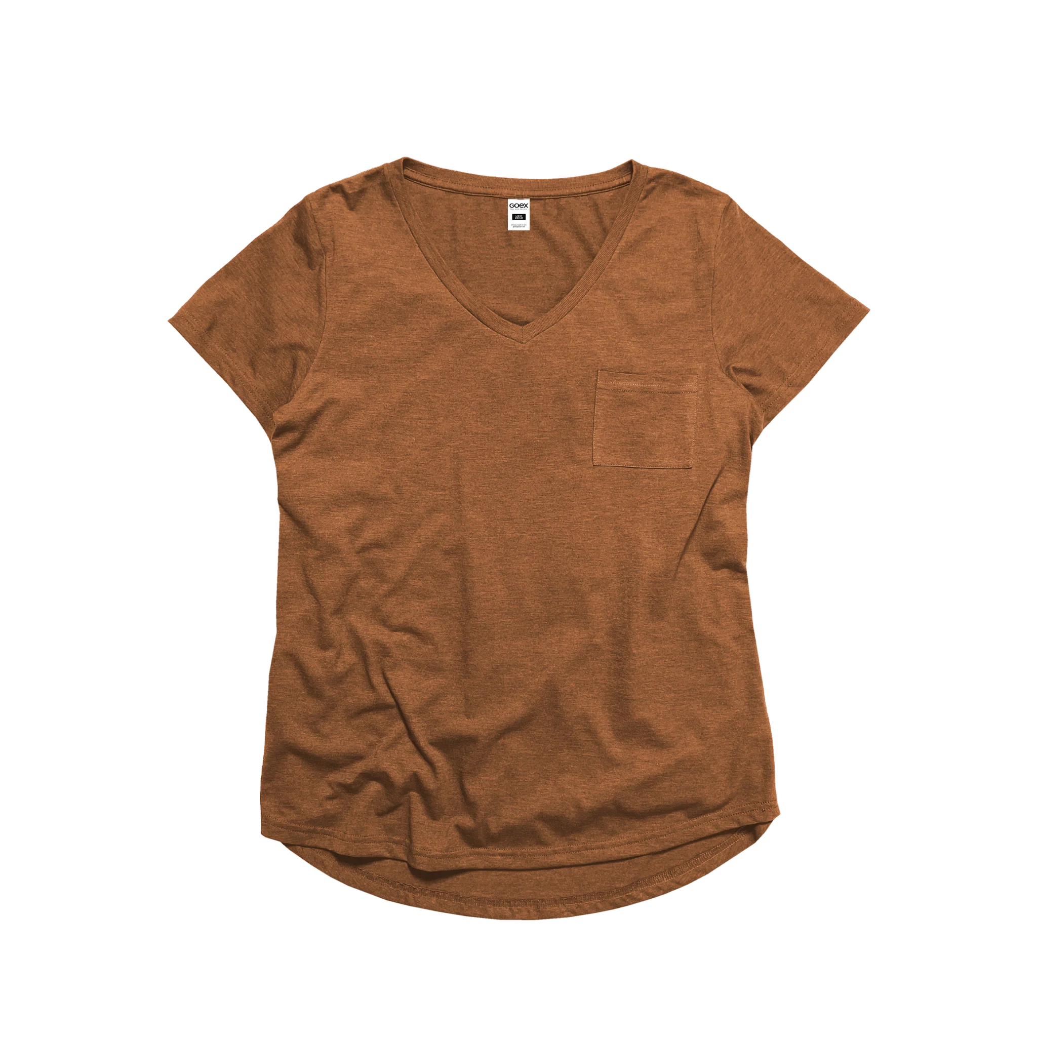 Ladies Eco-Triblend Drop Hem V-Neck Pocket Tee - Image 10