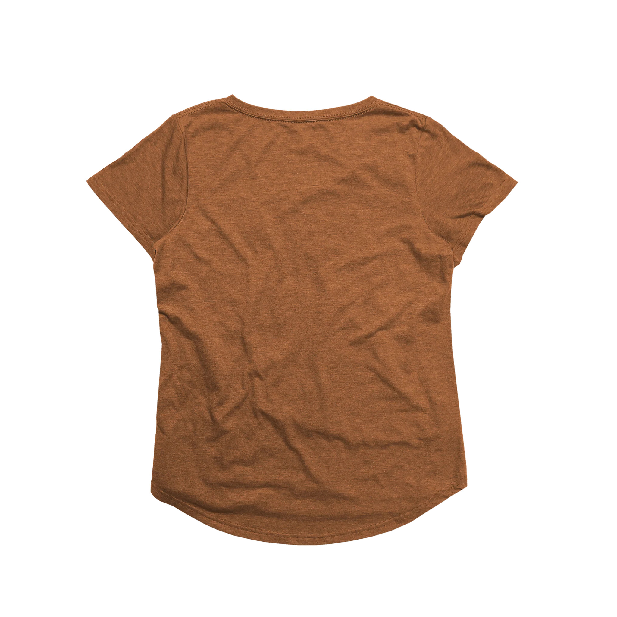 Ladies Eco-Triblend Drop Hem V-Neck Pocket Tee - Image 11