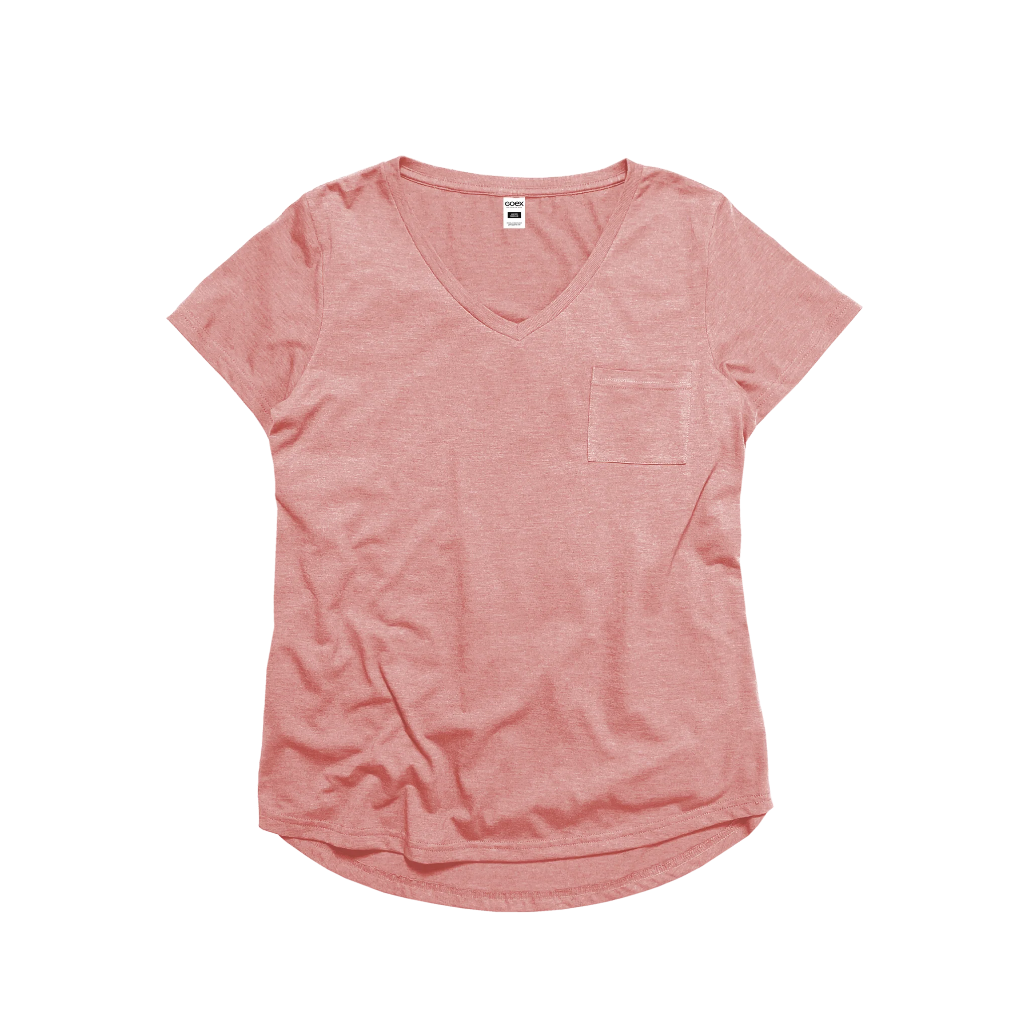Ladies Eco-Triblend Drop Hem V-Neck Pocket Tee - Image 12