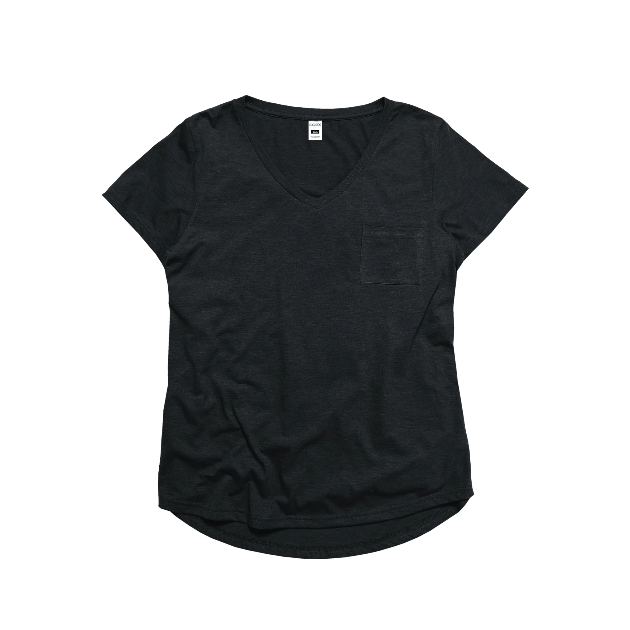 Ladies Eco-Triblend Drop Hem V-Neck Pocket Tee - Image 14