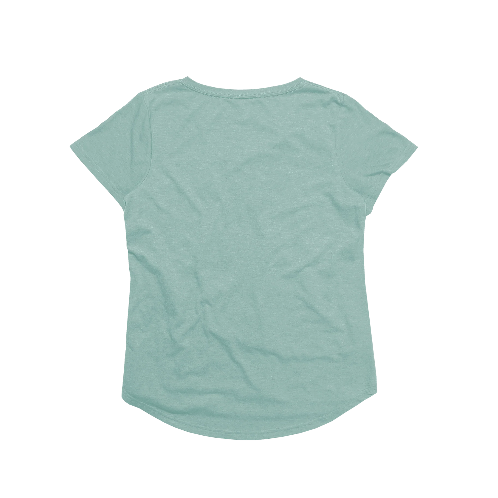 Ladies Eco-Triblend Drop Hem V-Neck Pocket Tee - Image 17