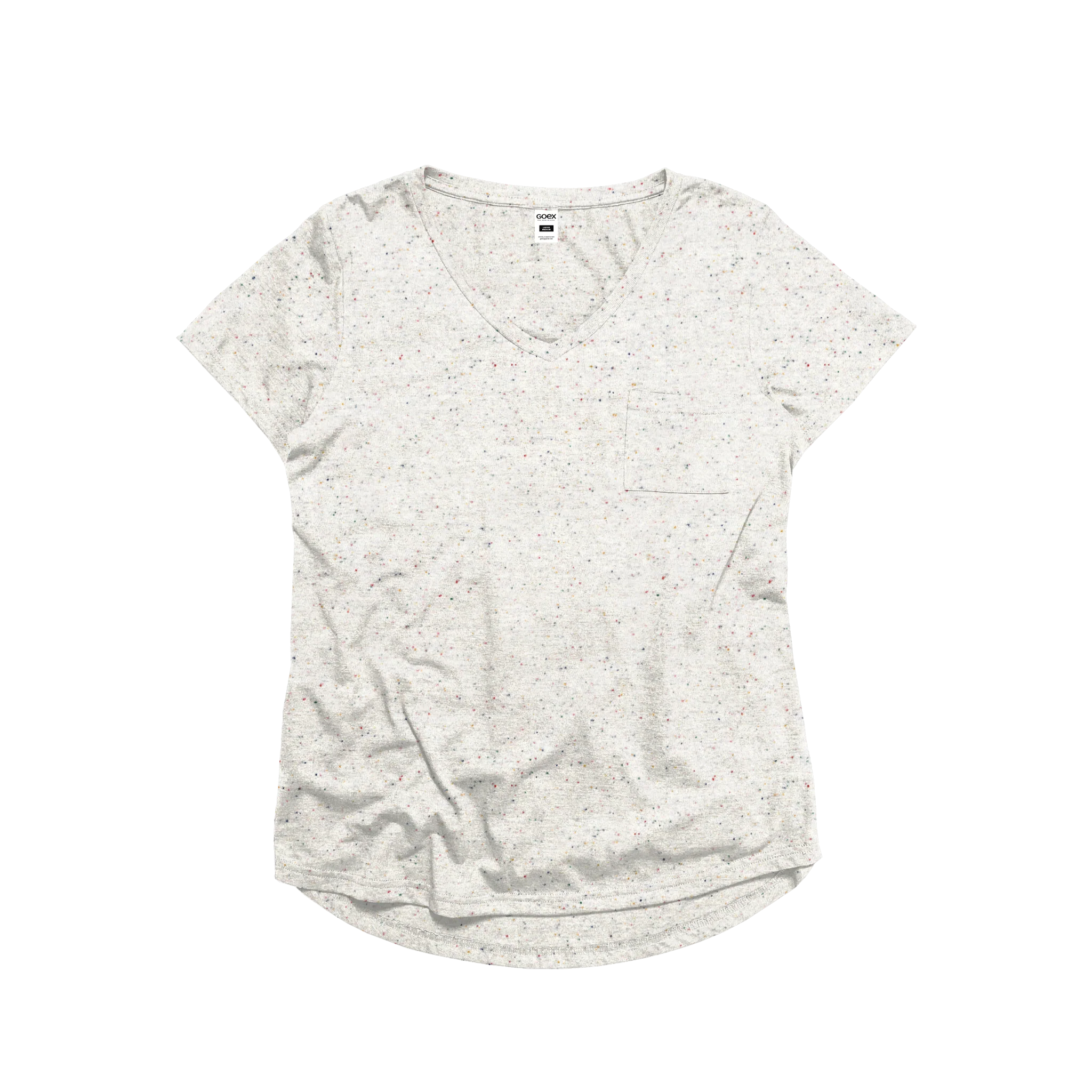 Ladies Eco-Triblend Drop Hem V-Neck Pocket Tee - Image 8