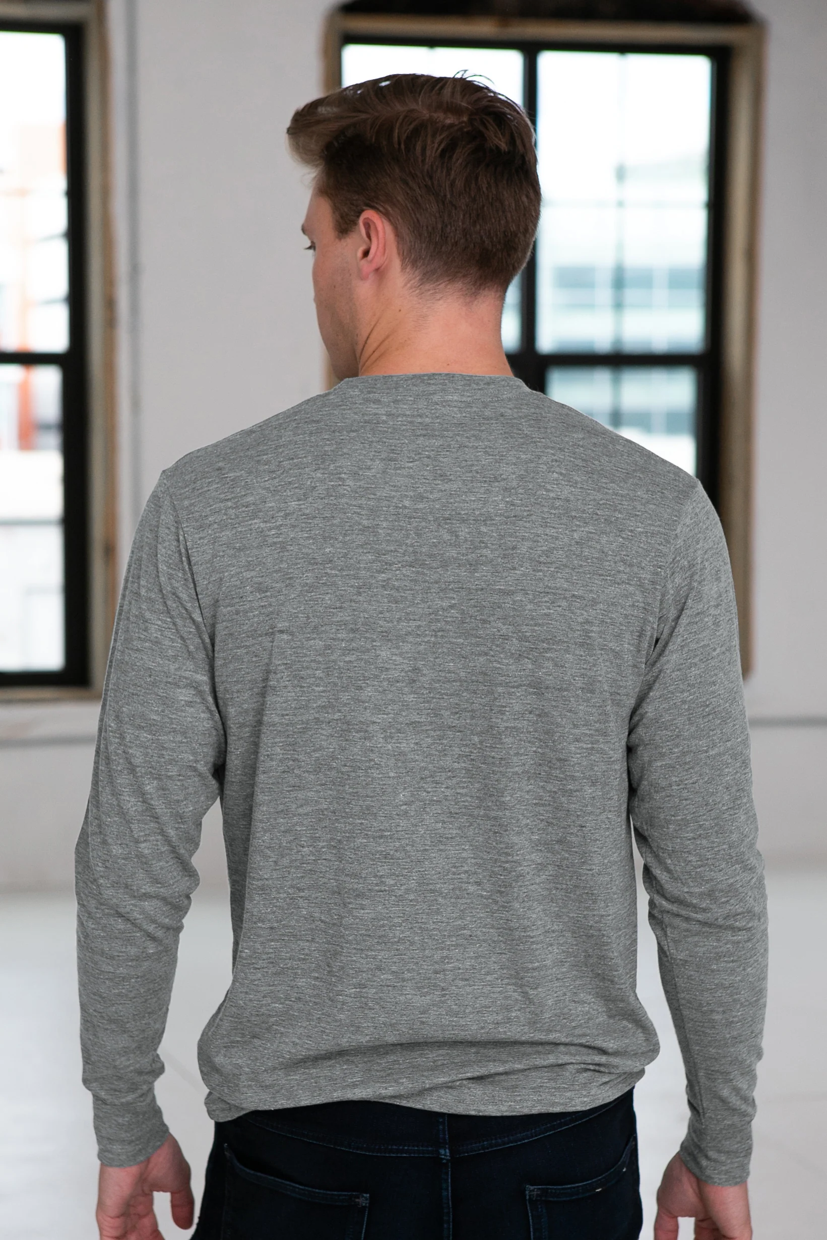 Unisex Eco-Triblend Long Sleeve Tee - Image 5